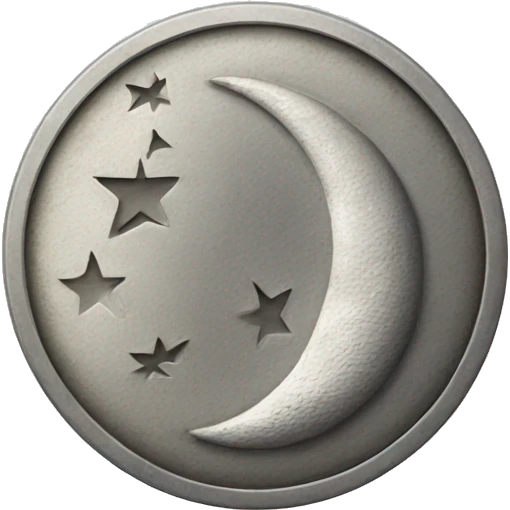 A coin but it looks like the moon emoji