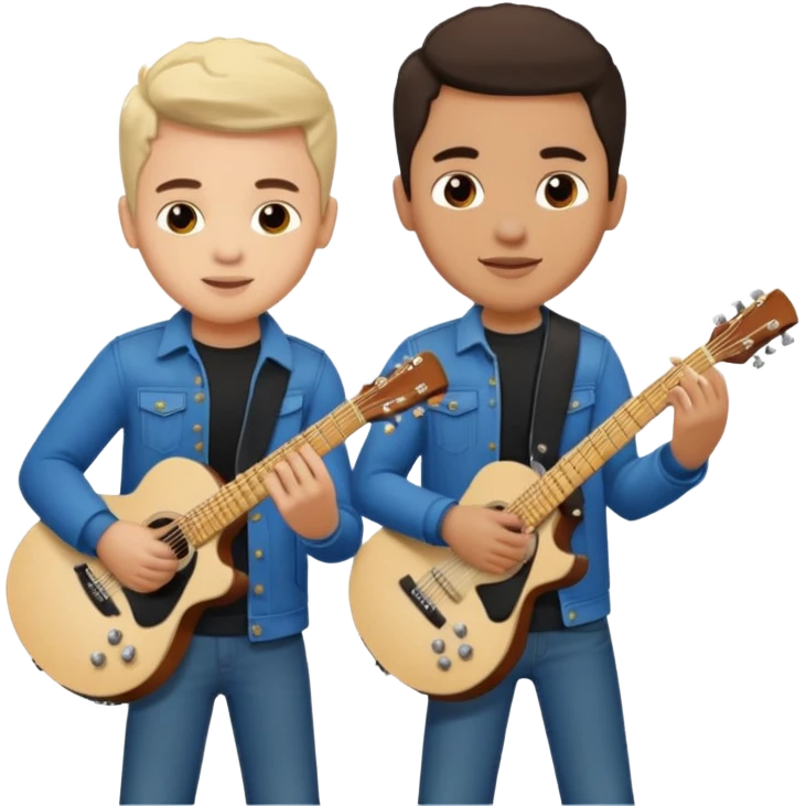 Junior H y Natanael Cano tocando la guitarra  emoji