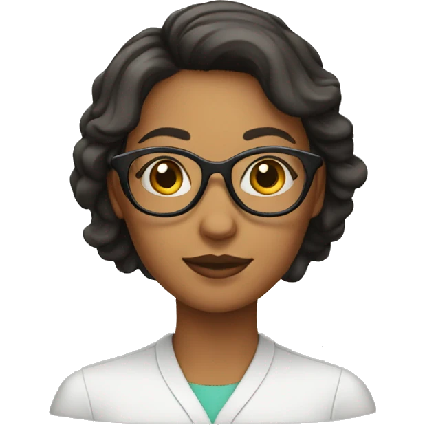 curios women with glasses emoji