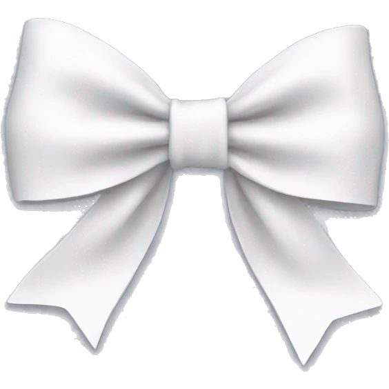 white bow emoji