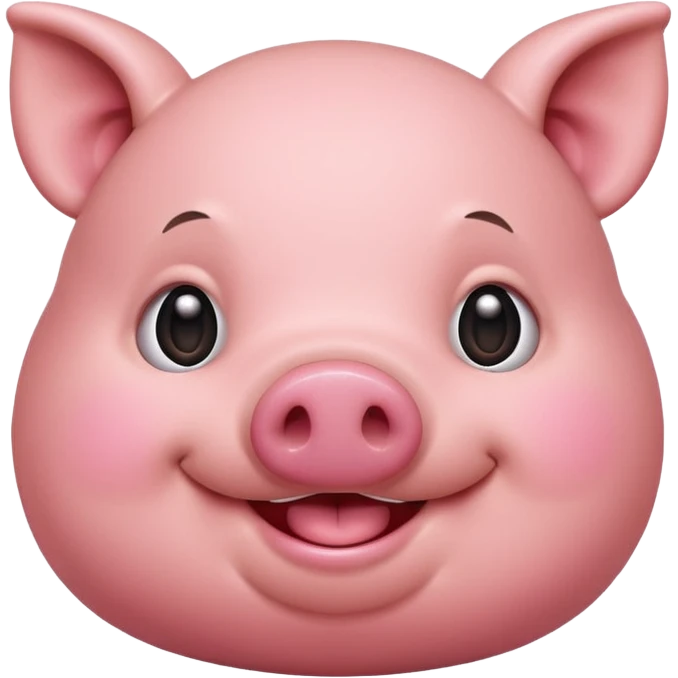 make a emoji of a fat cartoon pig emoji