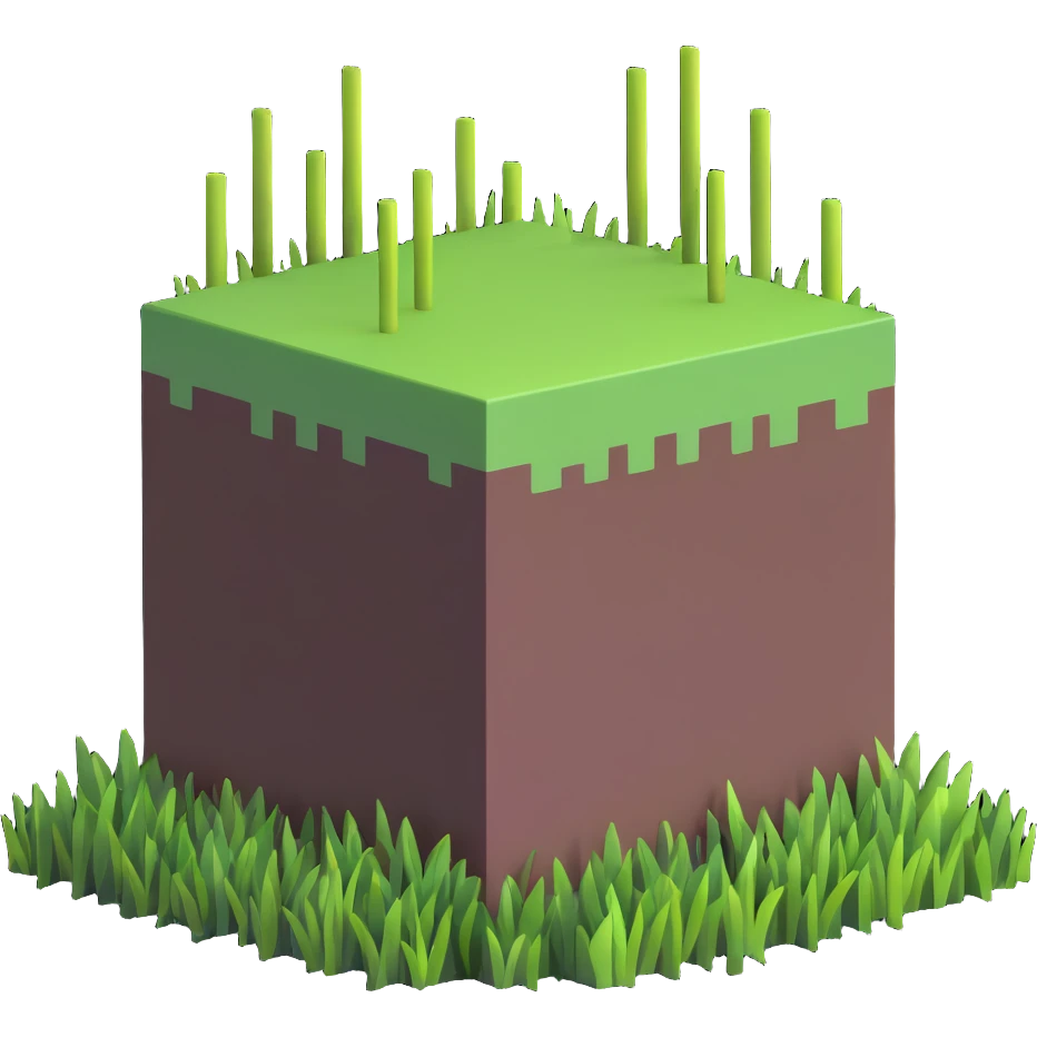 Minecraft grass block emoji