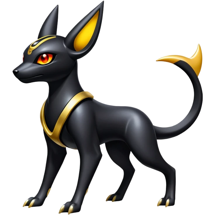 Futuristic Umbreon-Houndoom-Genesect-Pokémon-Fakémon-hybrid-creature emoji