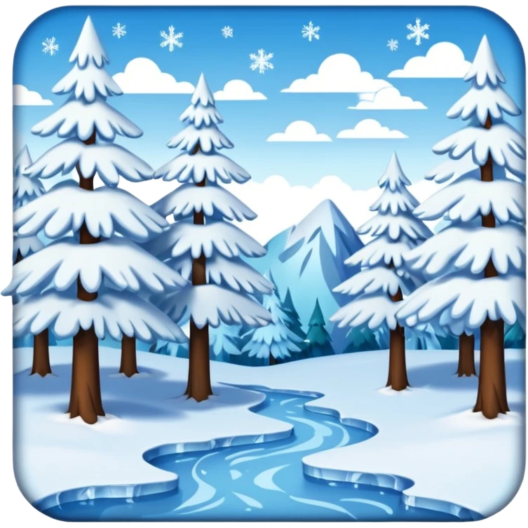 Frozen winter  emoji