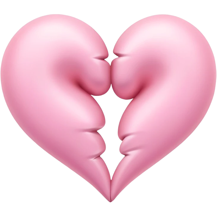 two pastel pink hearts intertwined emoji