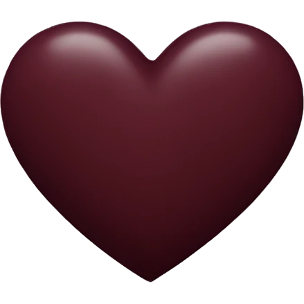 dark maroon heart emoji