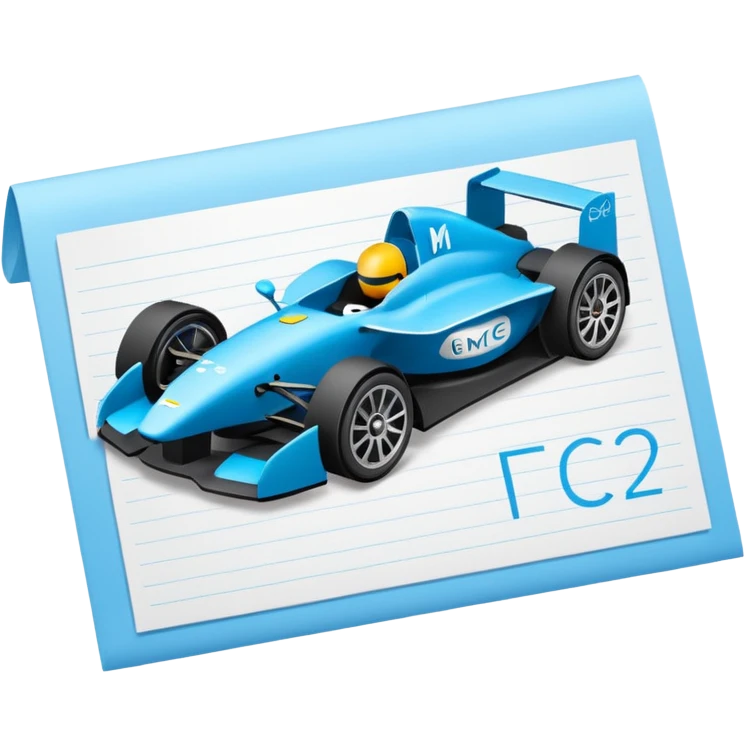 formula E=mc² on a sheet of paper emoji