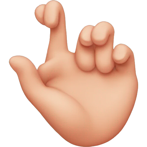 heart with fingers emoji