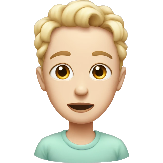 Rolling eyes, in pastel shades emoji