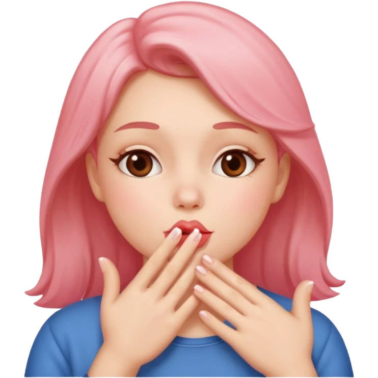 A human blowing kisses emoji