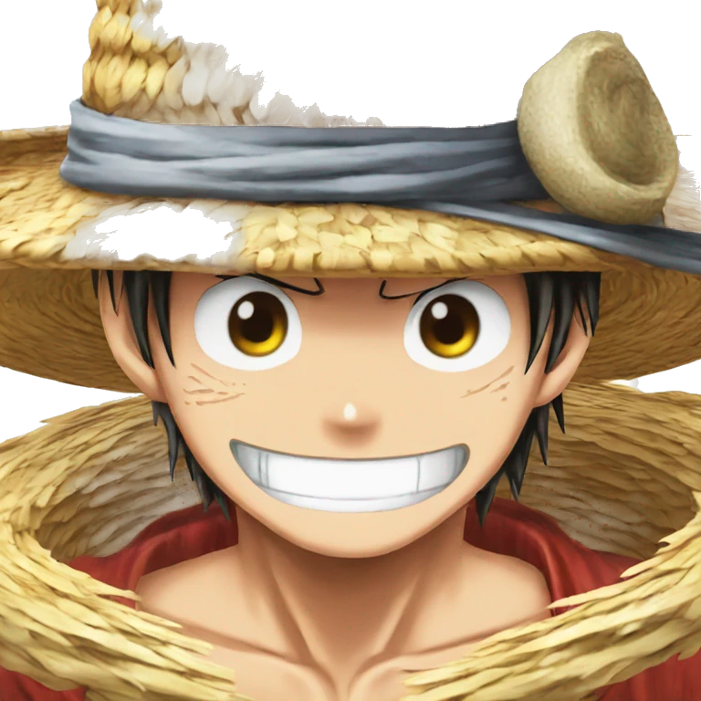 Luffy One Piece Straw Hat ship emoji
