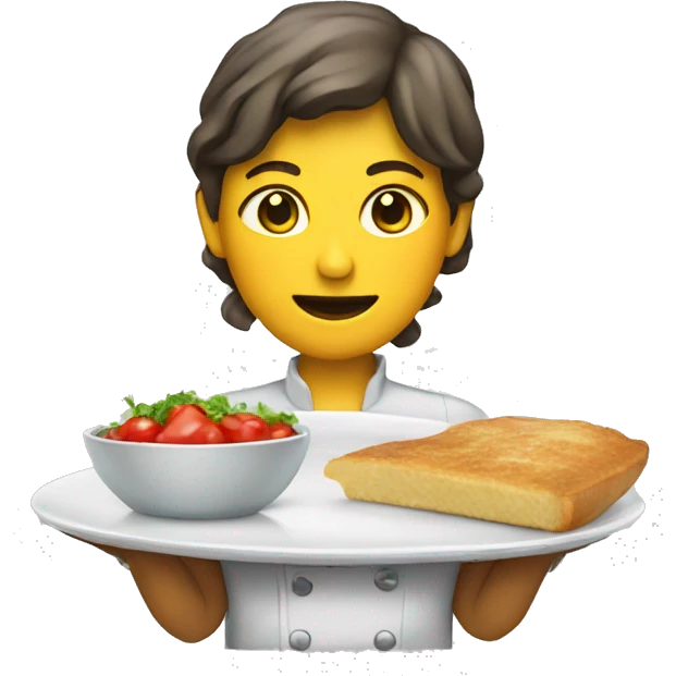dressing a plate of food emoji