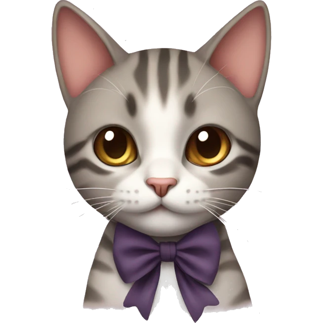 cat with a bow  emoji