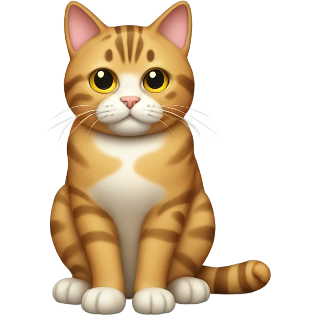 fat tabby cat emoji