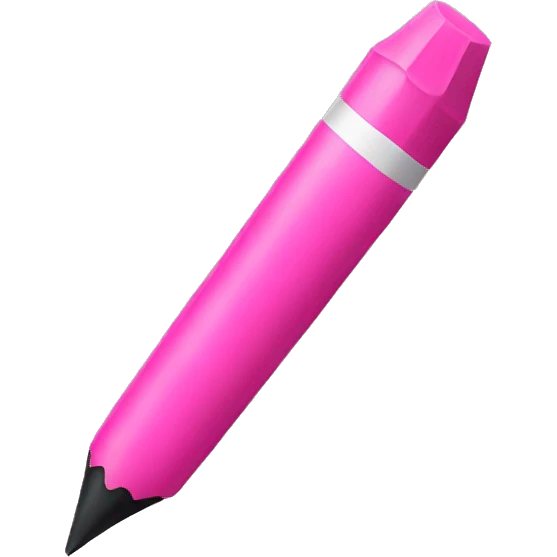 Pink crayon  emoji
