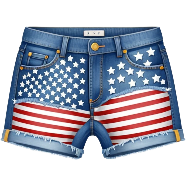 American flag mini shorts emoji