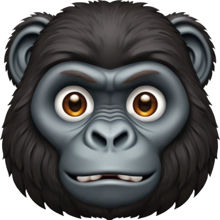 gorilla face close-up emoji