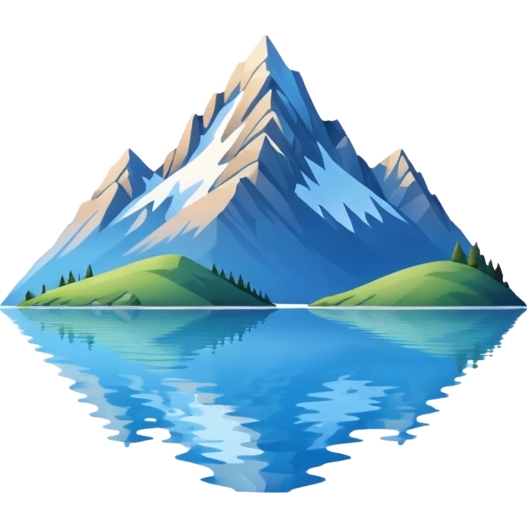 mountain lake emoji