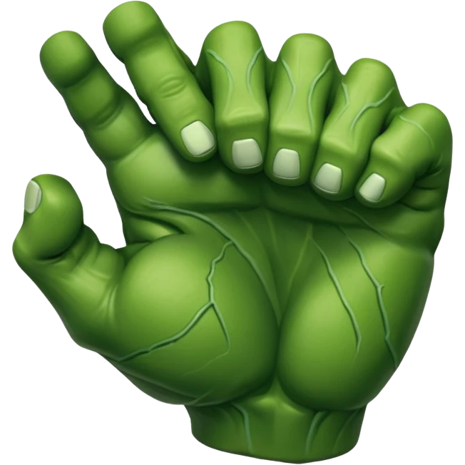 Hulk's hand smashing emoji