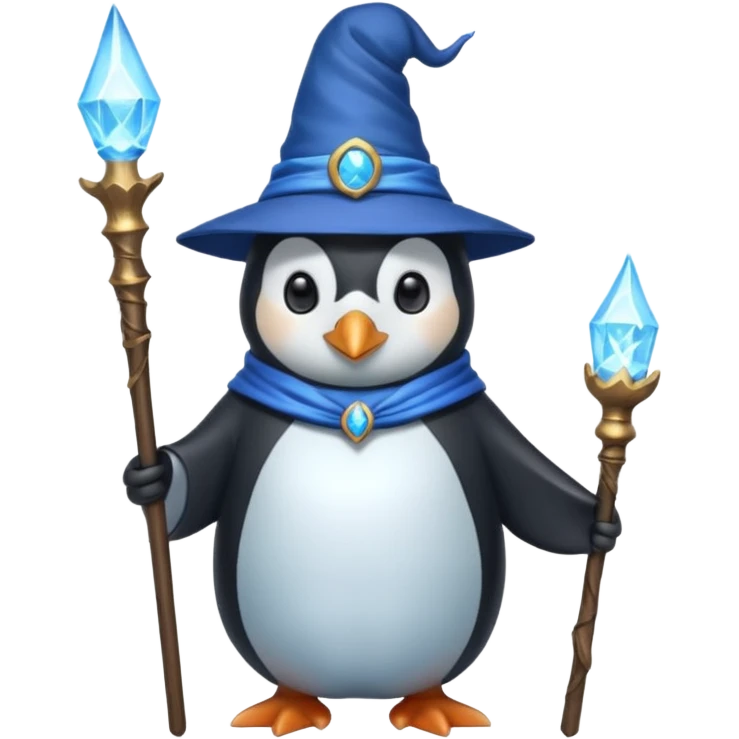 Penguin Wizard emoji