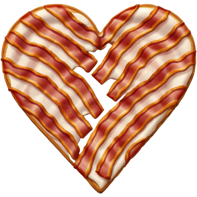 Heart with bacon emoji