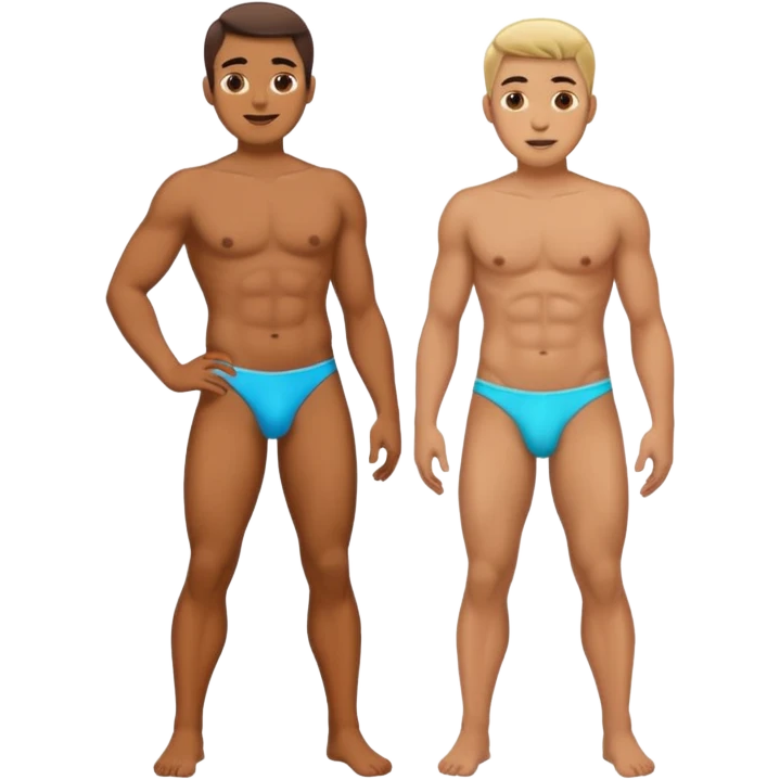 Gay men in thong emoji