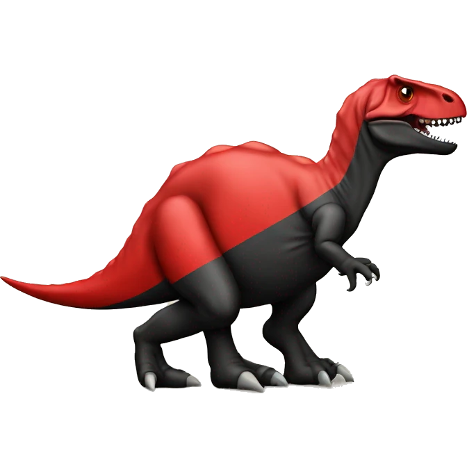 Dinosaur with a Albanian flag emoji