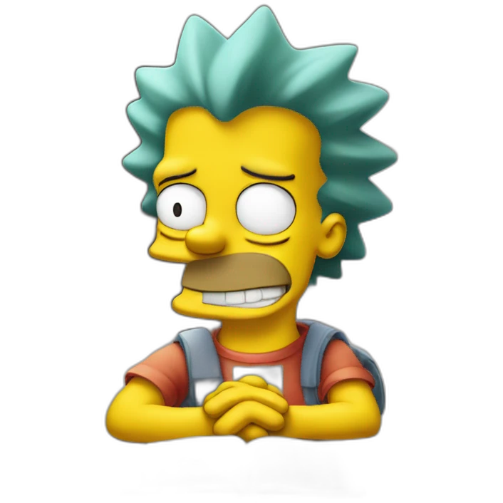 bart simpson with good report emoji