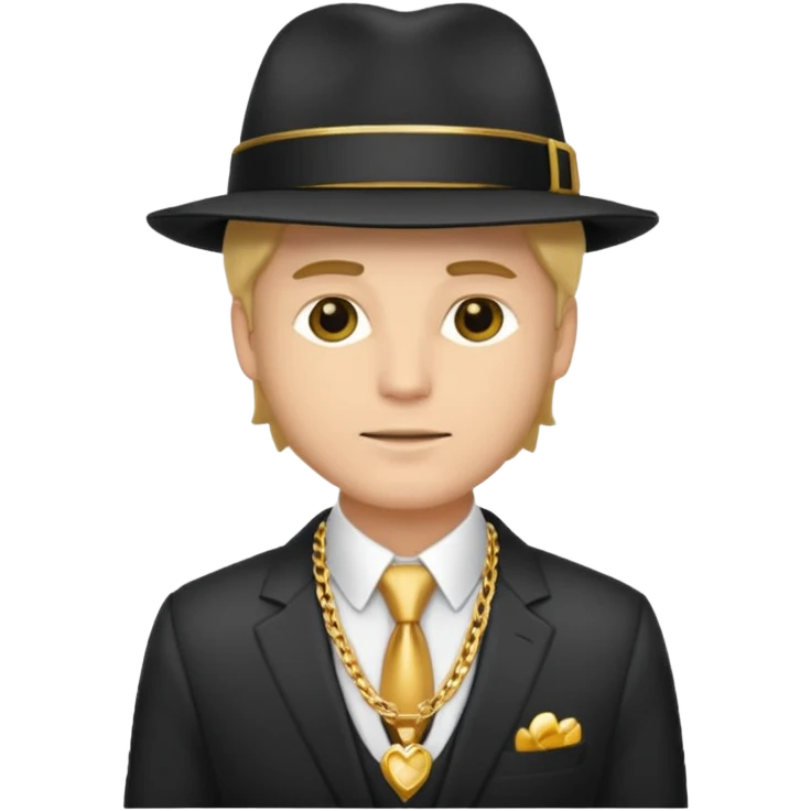 White guy pimp emoji
