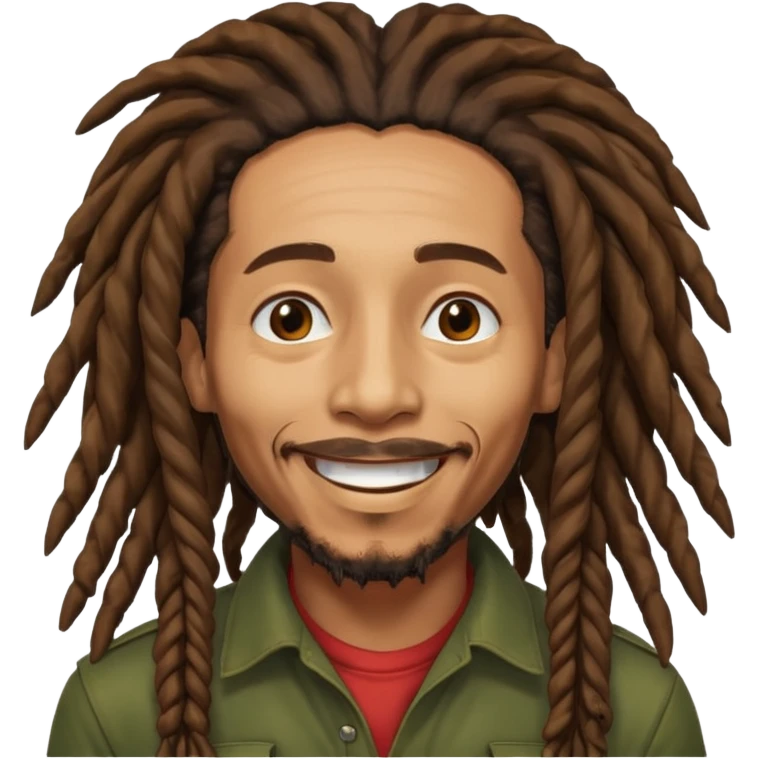 Bob Marley version cartoon emoji