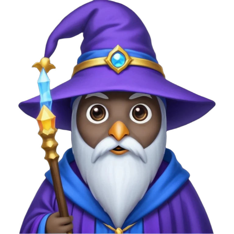 Penguin Wizard emoji