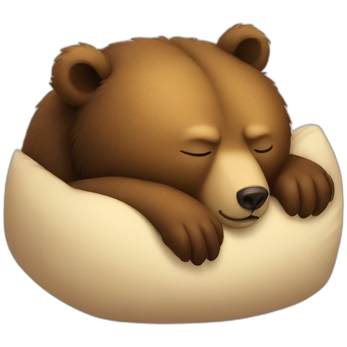 bear sleeping emoji