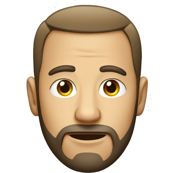 man with cut hair emoji