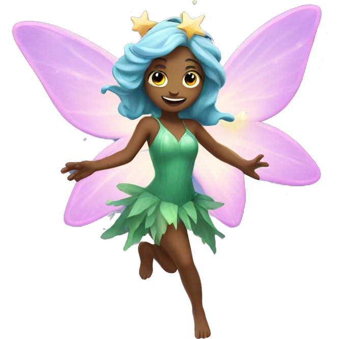 fairy star catching emoji