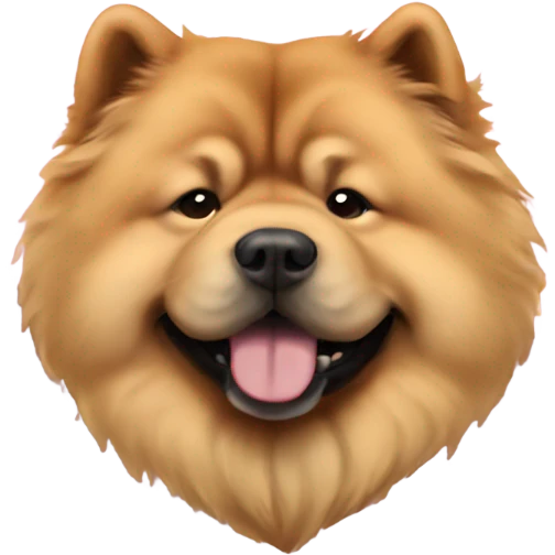 Chow chow in heart emoji