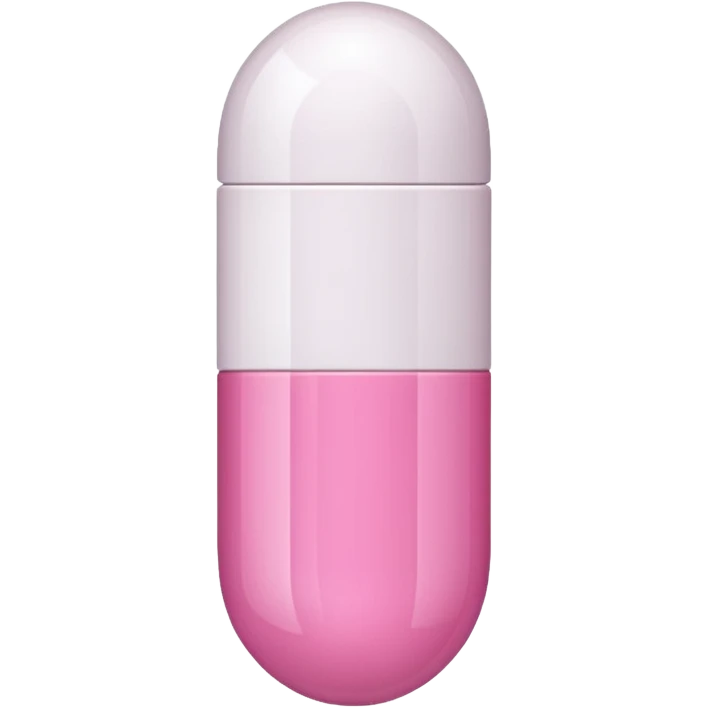 pink and white capsule emoji