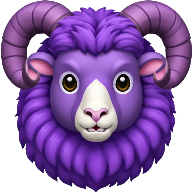 Purple, ram emoji