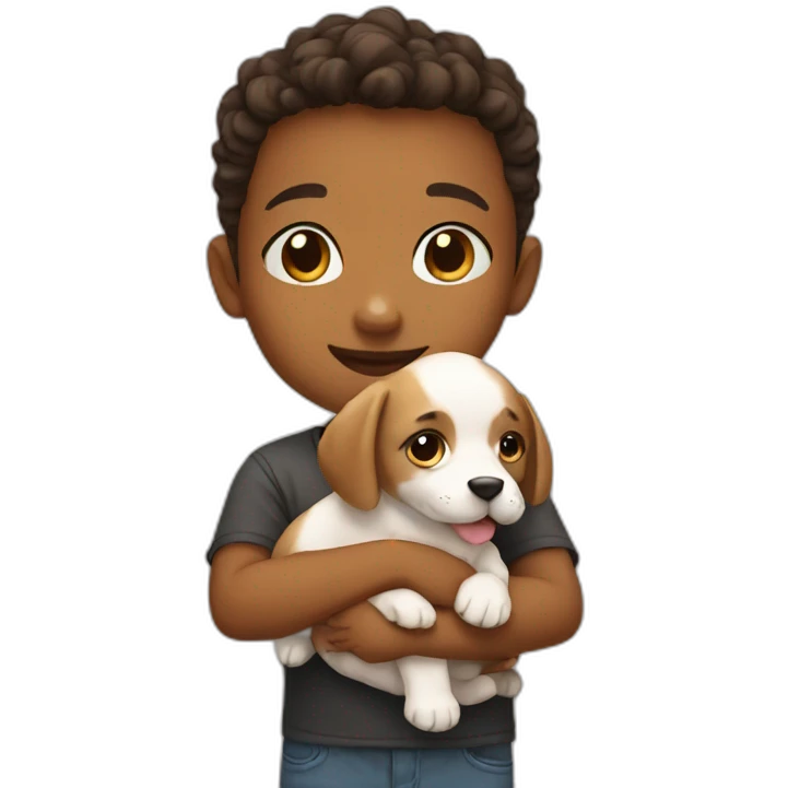 kid with puppy emoji