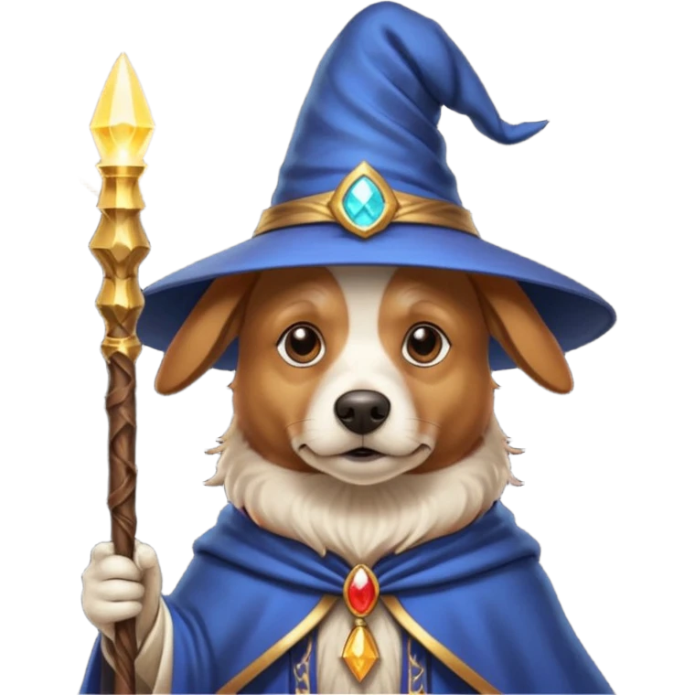 Dog wizard emoji