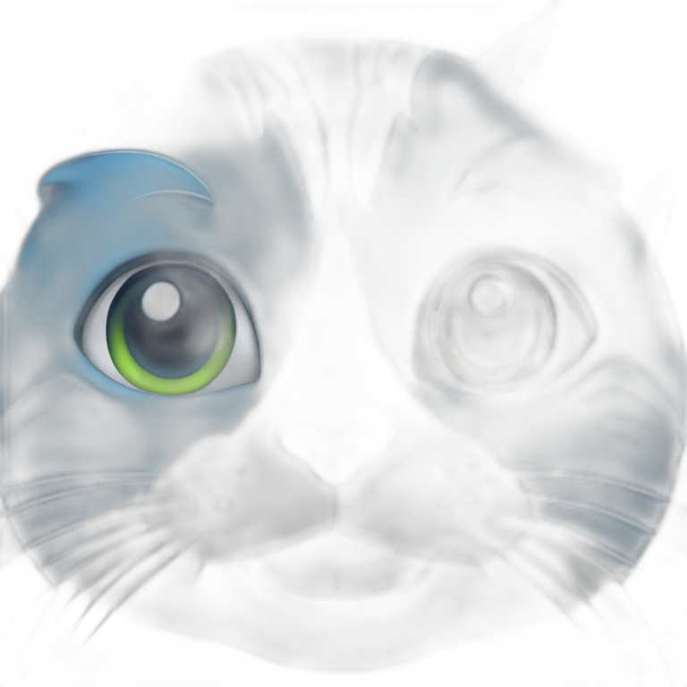 Blue cat emoji