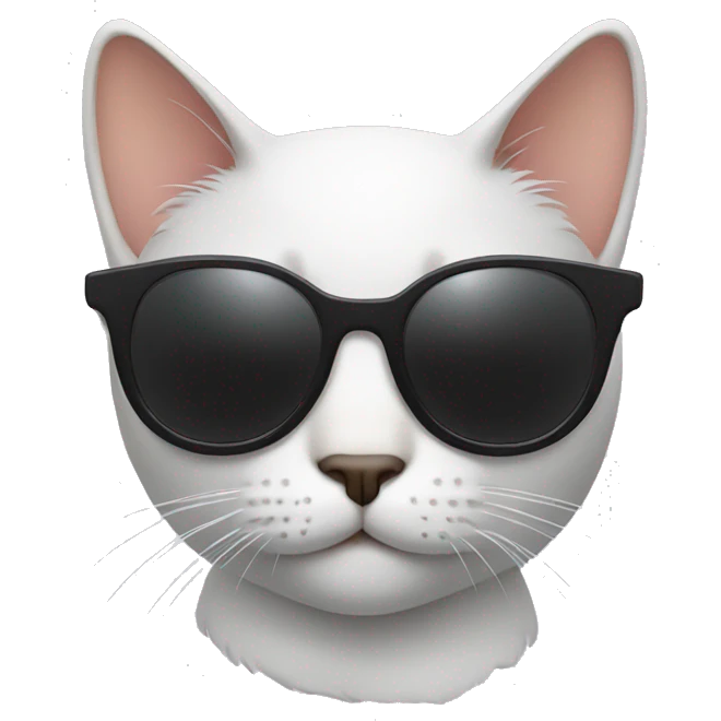 Cat with sunglasses emoji