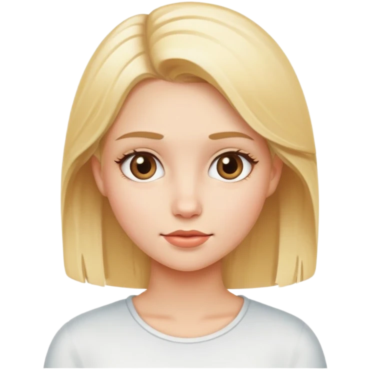 blond clean girl  emoji