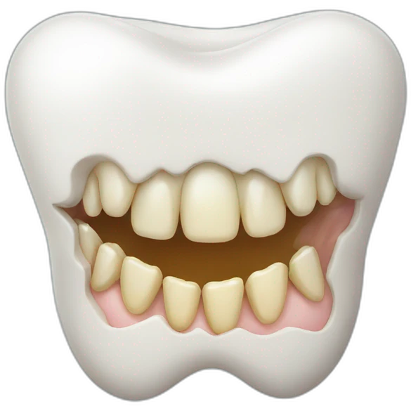 teeth vomit emoji