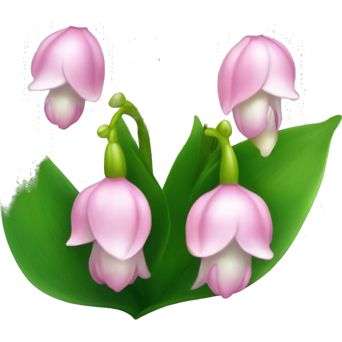 pink lily of the valley emoji