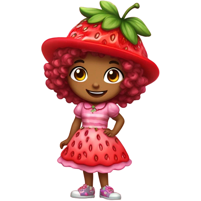 strawberry shortcake girl emoji
