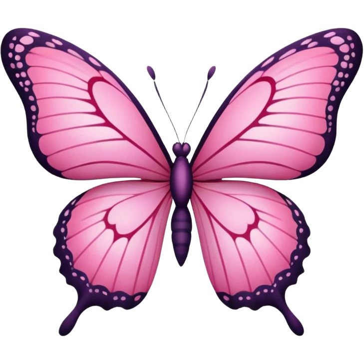 pink butterfly emoji