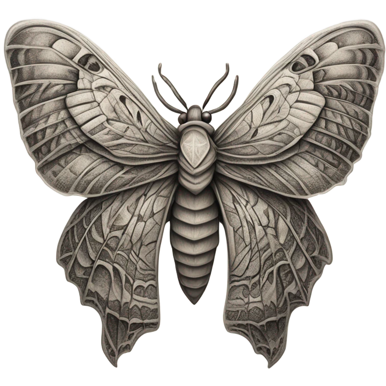 Moth tattoo emoji