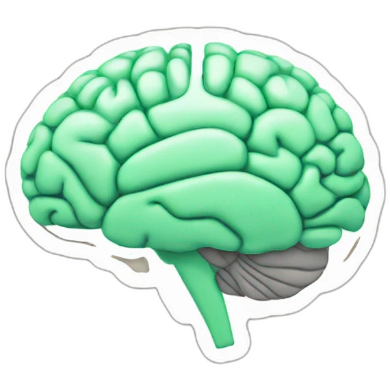 a brain in paris map emoji