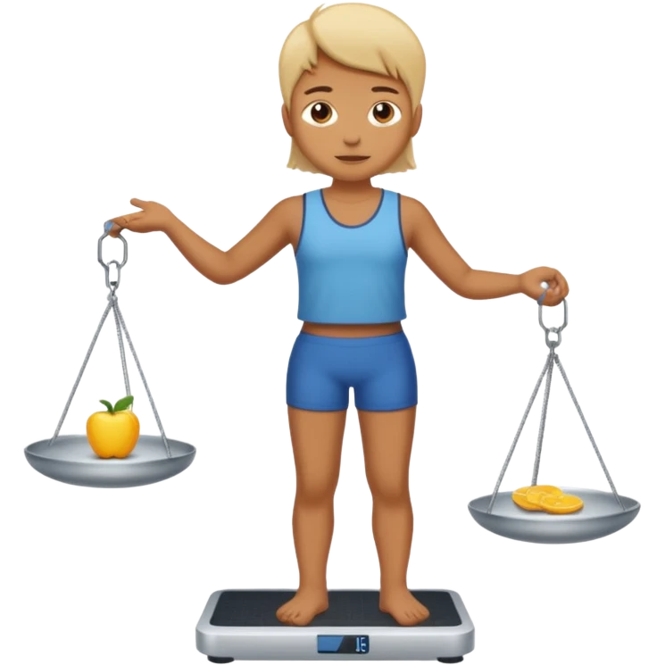 standing on digital scales emoji