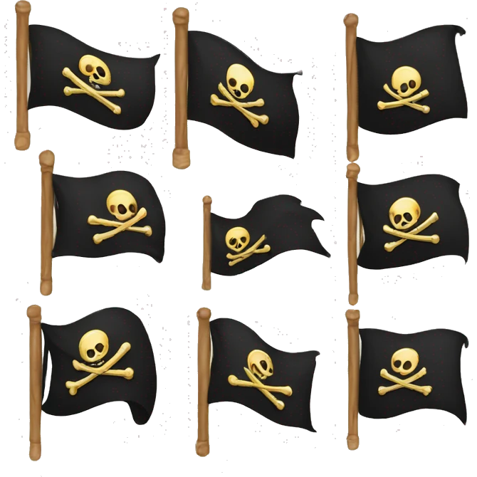 Pirat flags  emoji